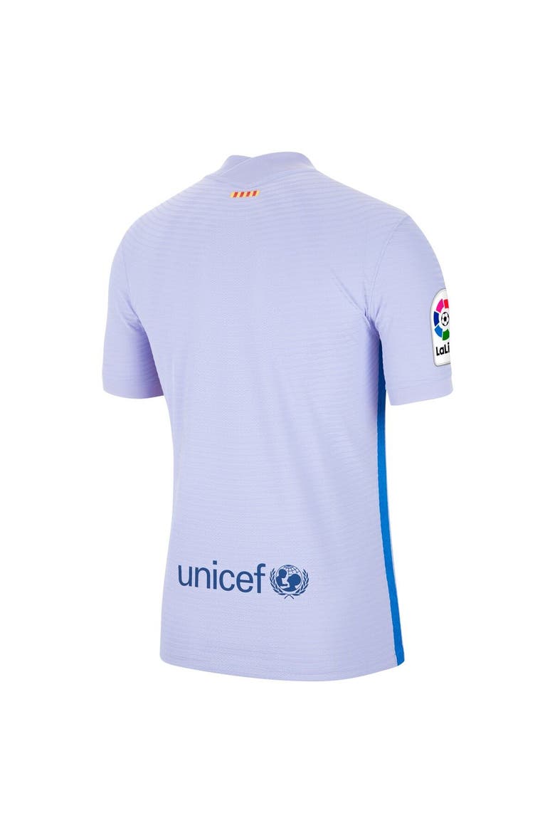 Men's Nike Purple Barcelona 2021/22 Away Match Authentic Jersey, Alternate, color, Purple