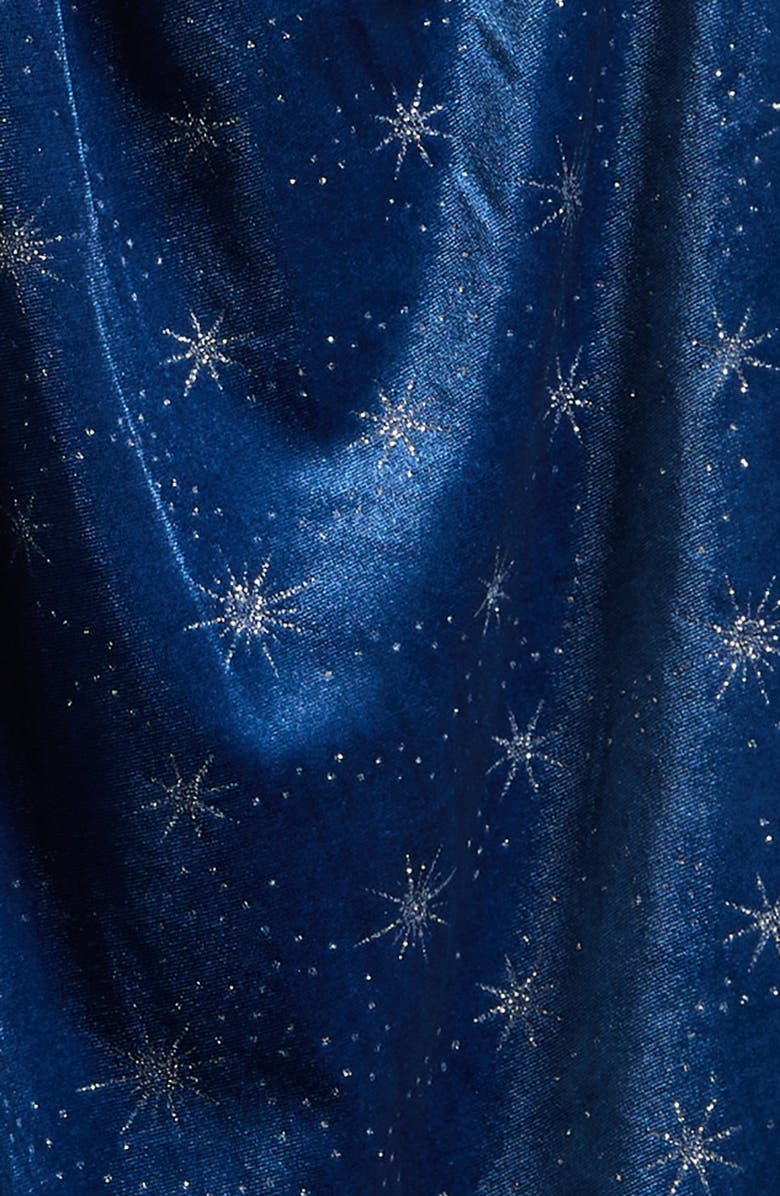 Mimi & Lula Kids' Ice Queen Velvet Cape, Alternate, color, Navy