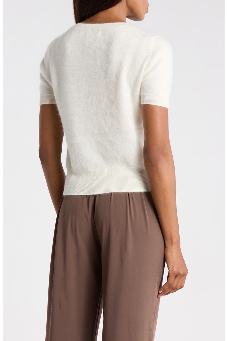 Brushed Cashmere Crewneck Sweater, Alternate, color, WHITE CLOUD