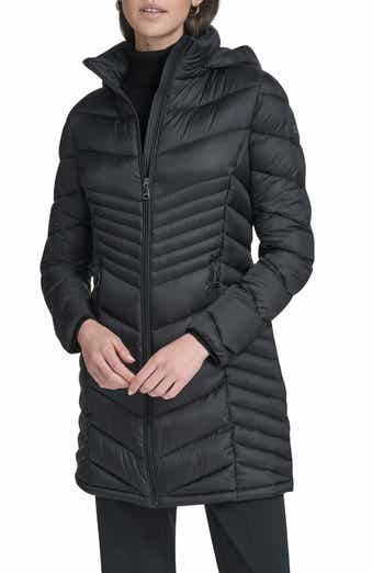 Calvin Klein Water Resistant Chevron Quilted Puffer Jacket
