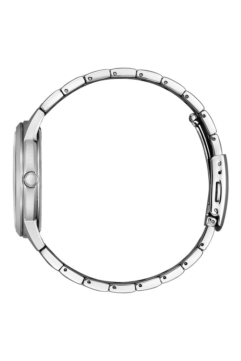 Eco-Drive Bracelet Watch, 40mm, Alternate, color, SILVER-TONE