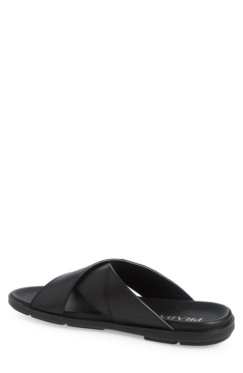 Prada Sandali Slide Sandal In Nero