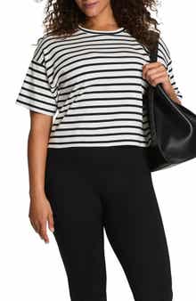 Cool Cotton Stripe Crewneck T-Shirt