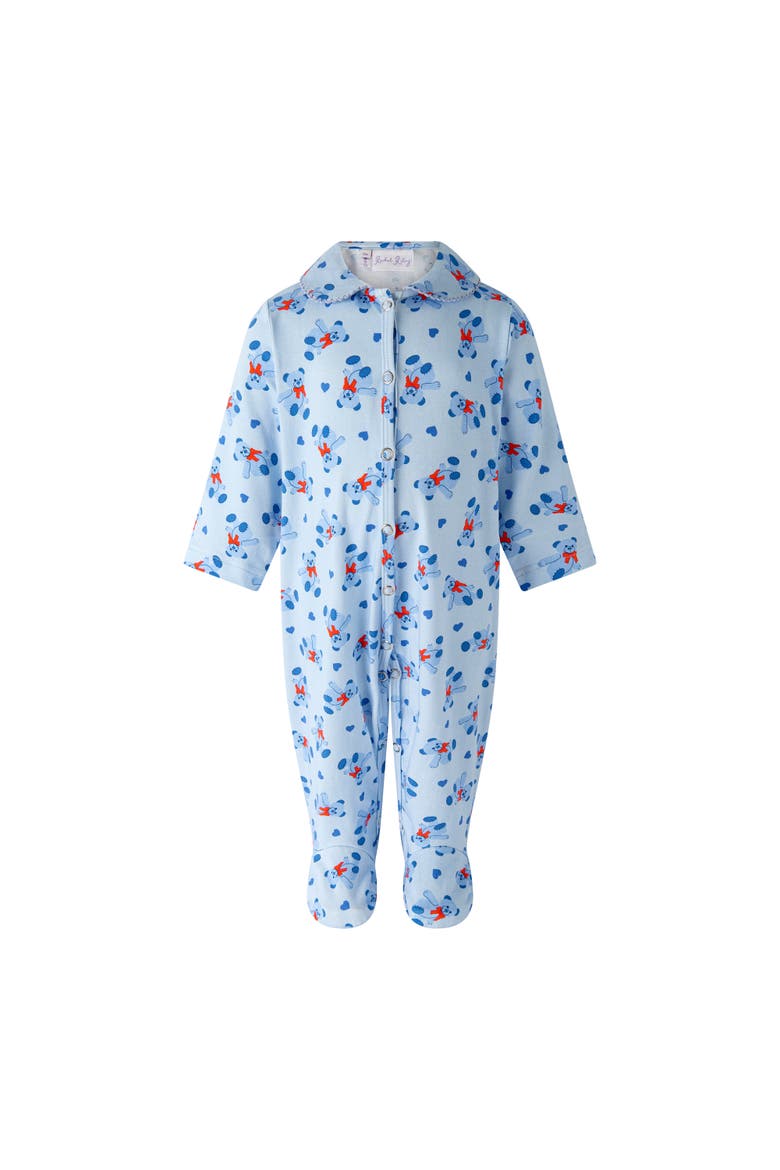 Bear Footie, Main, color, Blue