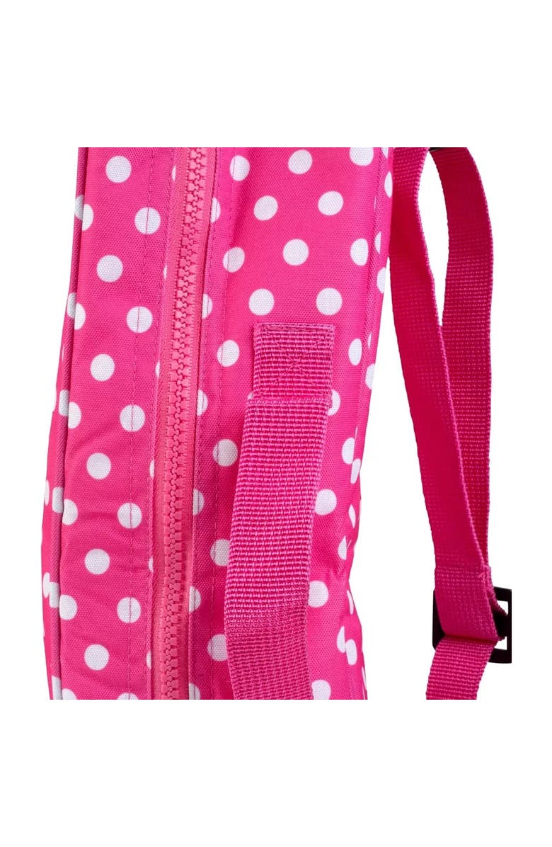 Dress Along Dolly Doll Storage Carrying Case Pink Polka Dot Compatible with 18" American Girl Dolls - Organizer Travel Case w Clear Window, Zipper & Strap - Gift for Kids, Alternate, color, Pink
