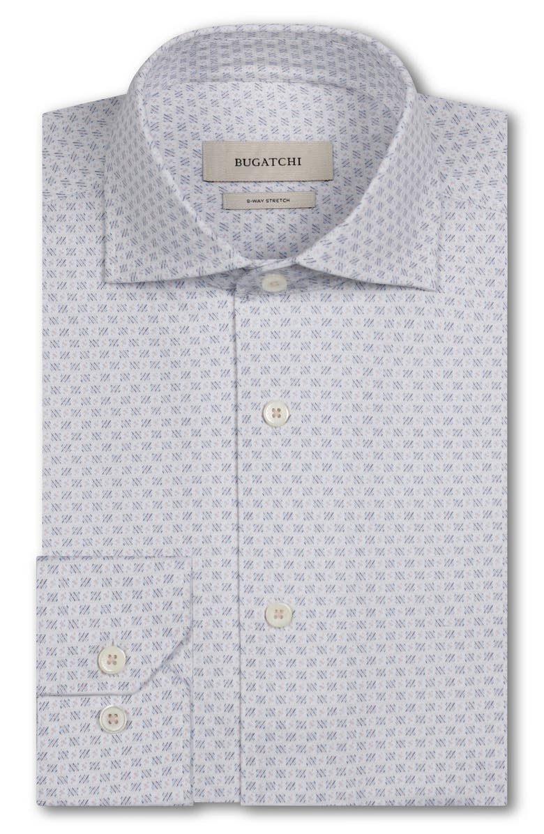 Bugatchi Devon OoohCotton<sup>®</sup> Diagonal Print Button-Up Shirt, Alternate, color, Dusty Pink