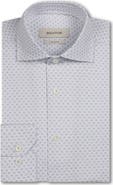 Bugatchi Devon OoohCotton® Diagonal Print Button-Up Shirt