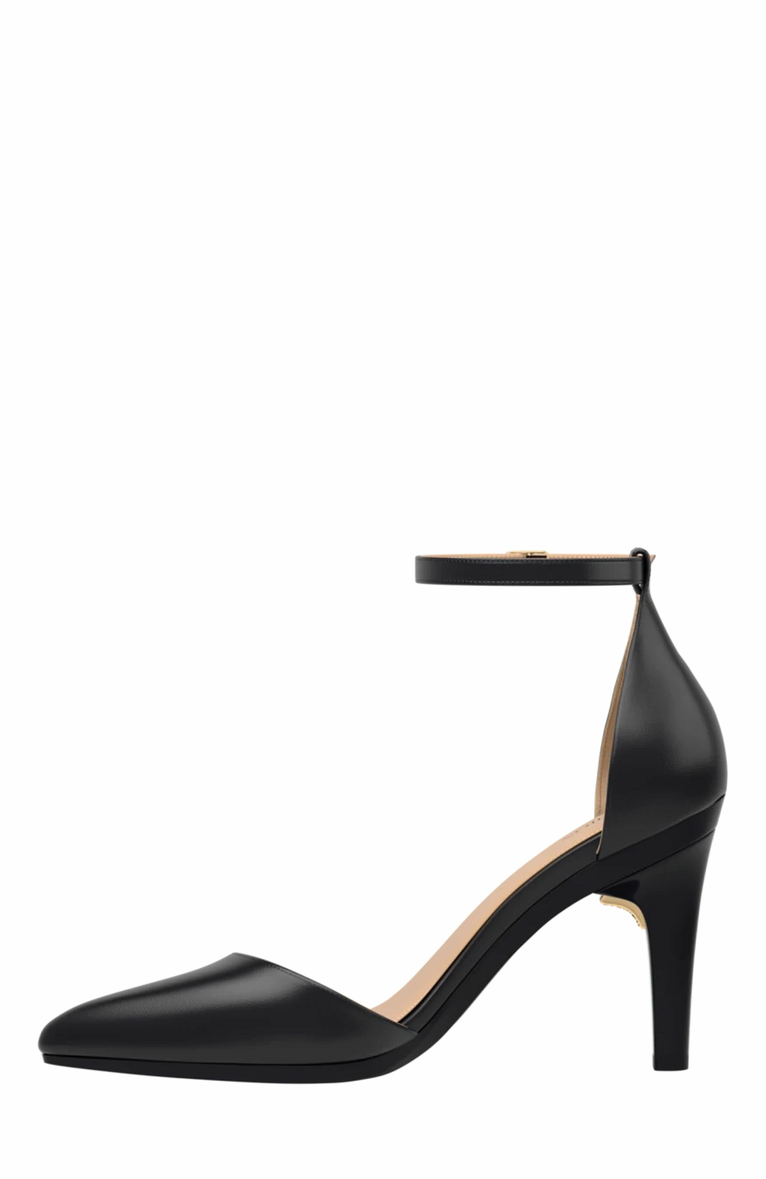 Pashion Footwear The D'Orsay 4" Stiletto Heel, Alternate, color, Coal Leather