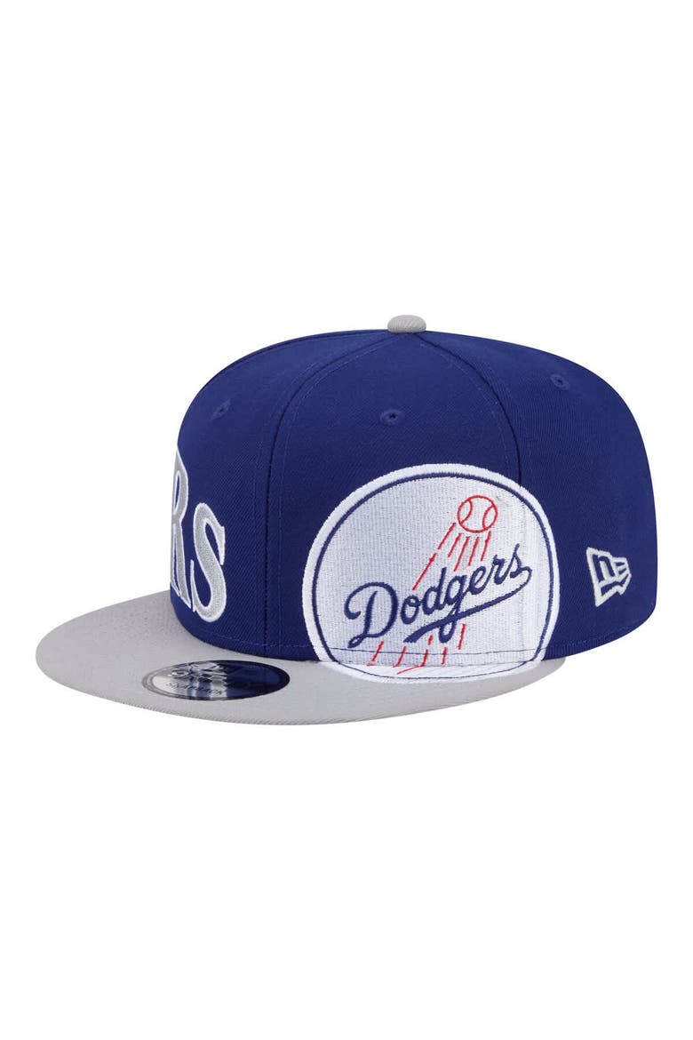Men's New Era Royal/Gray Los Angeles Dodgers Stretched Two-Tone 9FIFTY Adjustable Hat, Main, color, Royal