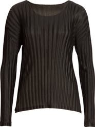 PLEATS PLEASE ISSEY MIYAKE - 10％セール PLEATS PLEASE ISSEY MIYAKE 長袖トップス Pleats Please Issey Miyake Pleated Long Sleeve Top | Nordstrom