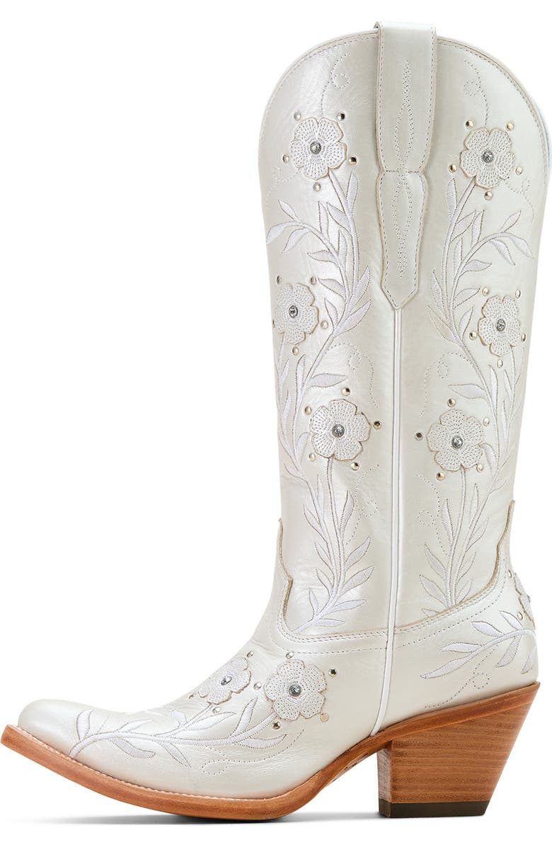 Ariat Romance Western Boot, Alternate, color, Pearly White