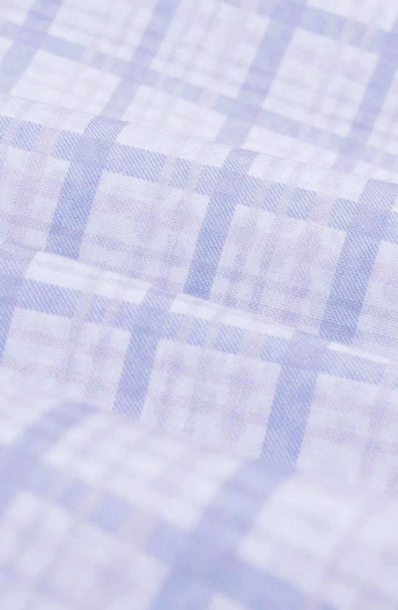 Bugatchi Jimmy OoohCotton<sup>®</sup> Plaid Button-Up Shirt, Alternate, color, Dusty Pink