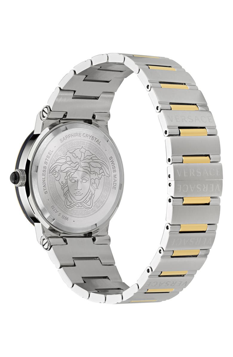 Versace Greca Logo Bracelet Watch, 38mm, Alternate, color, 