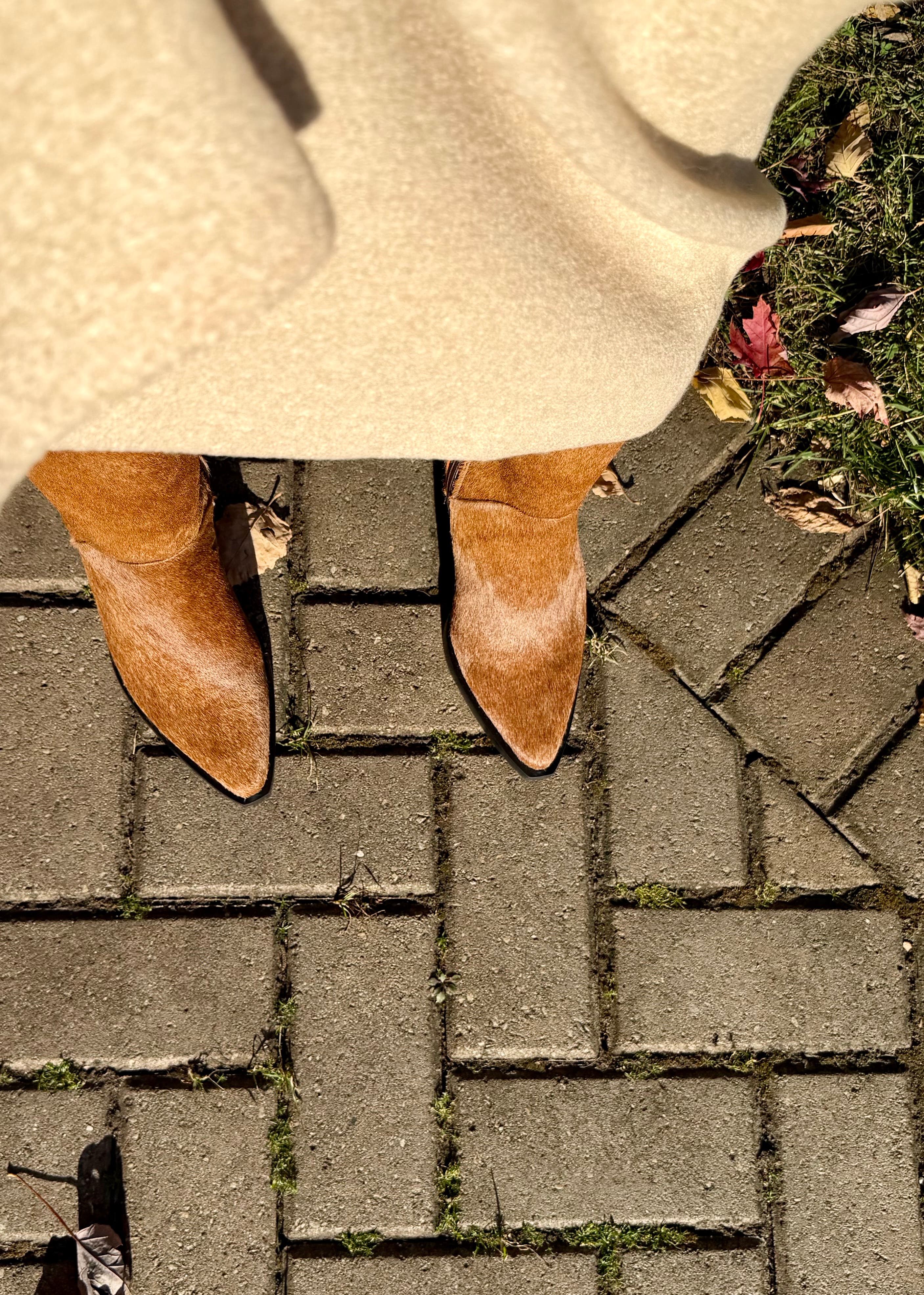 NEW AMENDMENT Olsson Texan Boot in Calf Hair, Alternate, color, Fawn