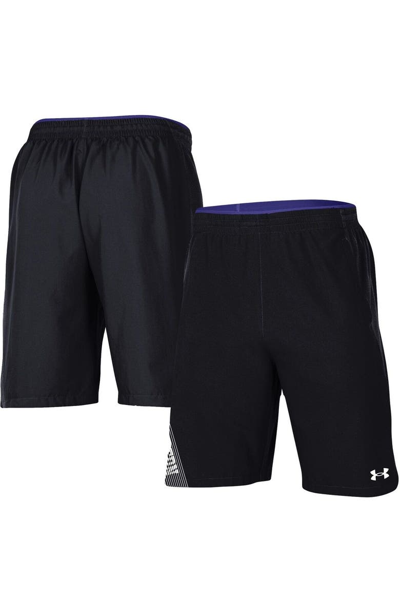 Under Armour Men's Under Armour Black Northwestern Wildcats 2021 Sideline Woven Shorts, Main, color, Black