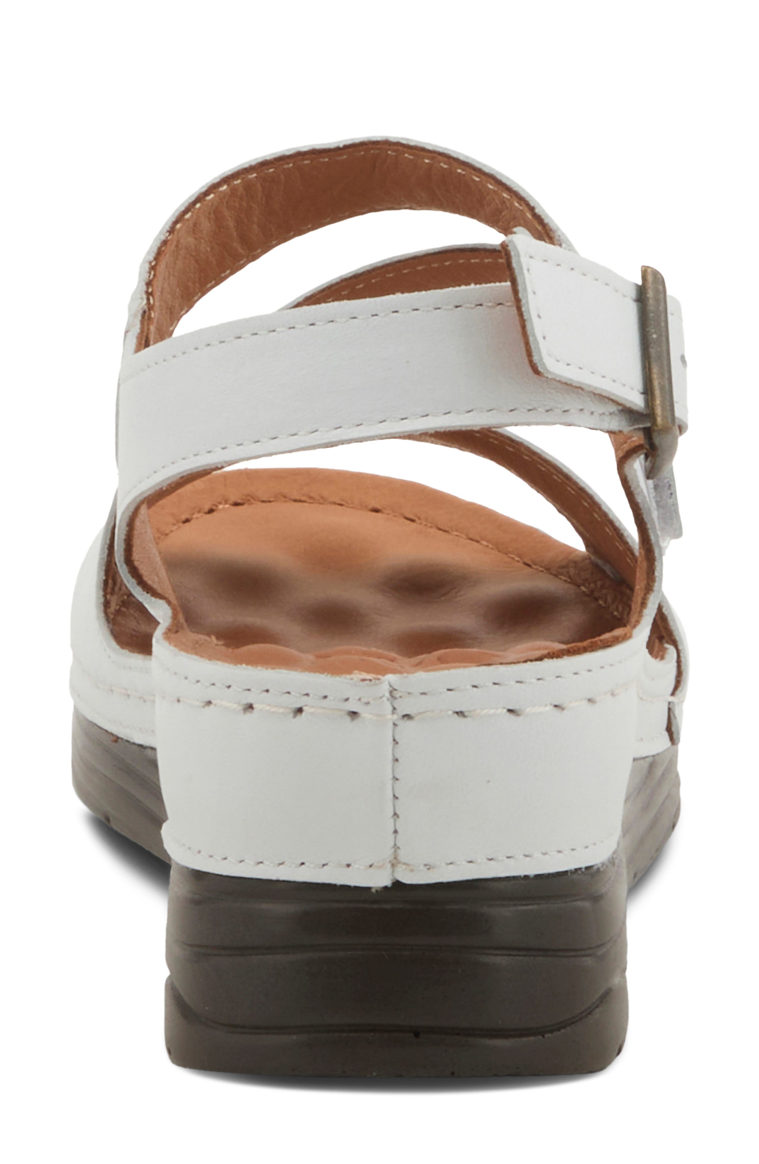 Griggs Platform Sandal, Alternate, color, WHITE