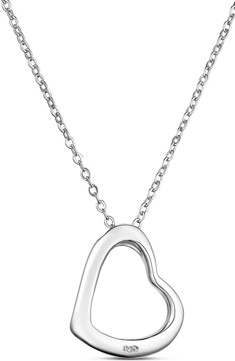 Lovery Sterling Silver Heart Pendant Necklace with Pouch, Bath Bomb, & Gift Box, Alternate, color, Gold