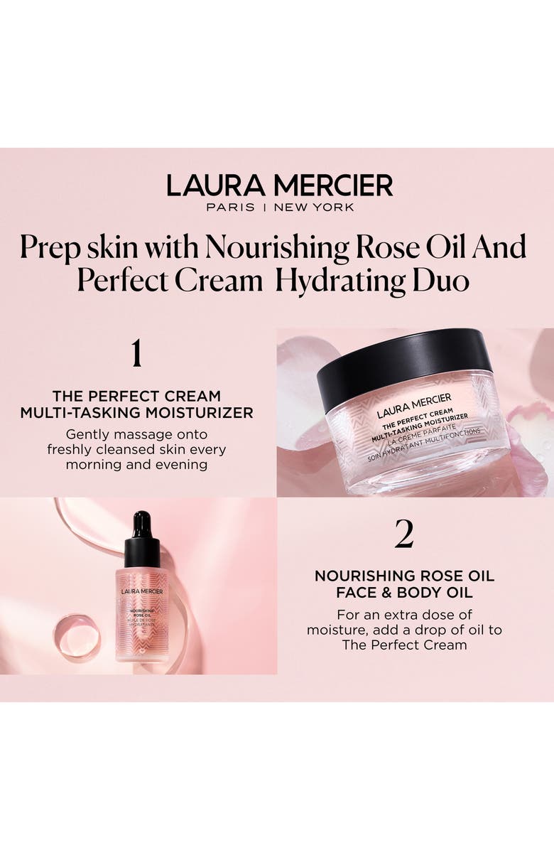 Laura Mercier Full Size Nourishing Rose Oil & Perfect Cream Set-$133 Value, Alternate, color, 