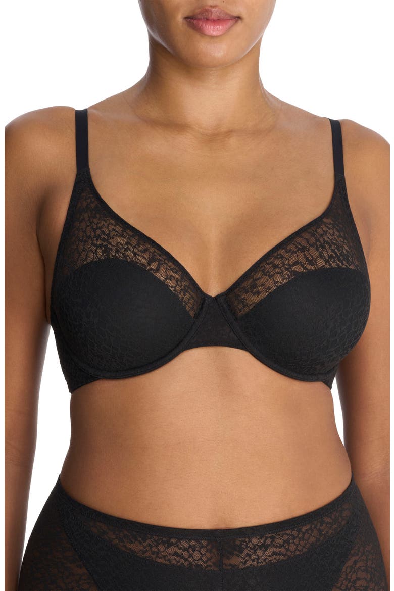 Pretty Smooth Underwire Seamless Bra, Main, color, BLACK