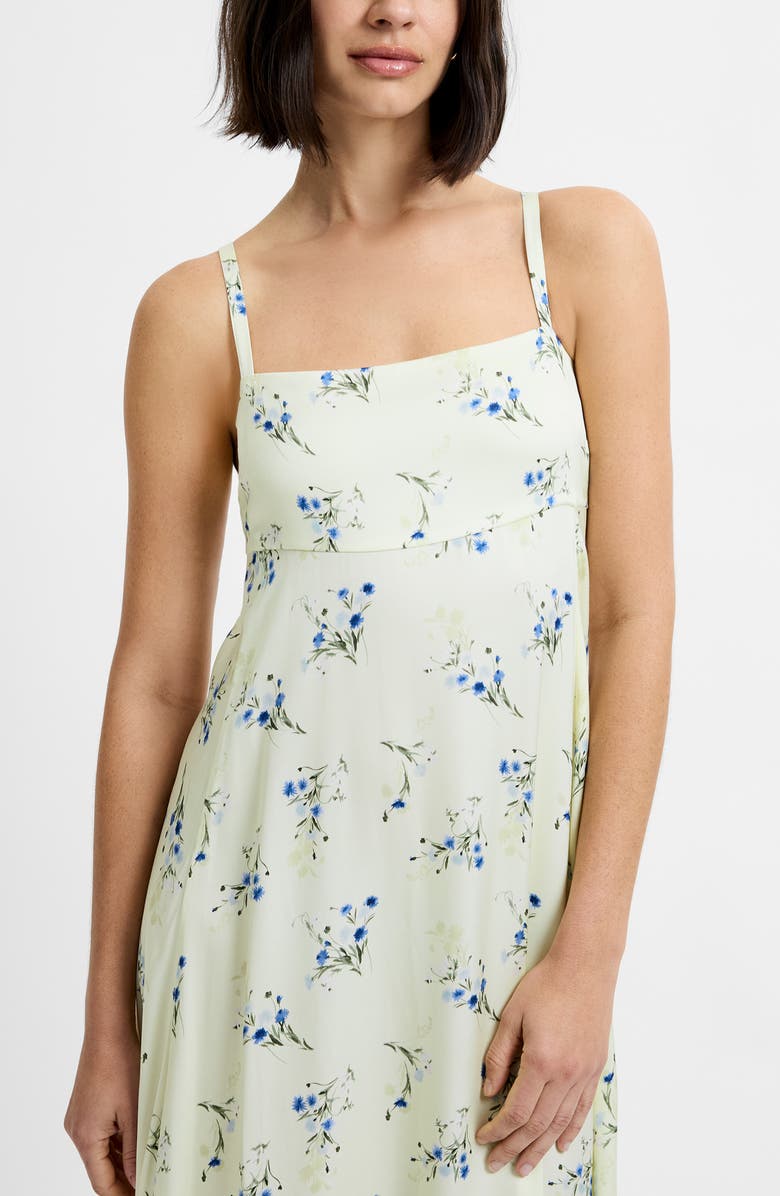 French Connection Ennis Harper Floral Print Sleeveless Maxi Dress, Alternate, color, Cucumber Crush