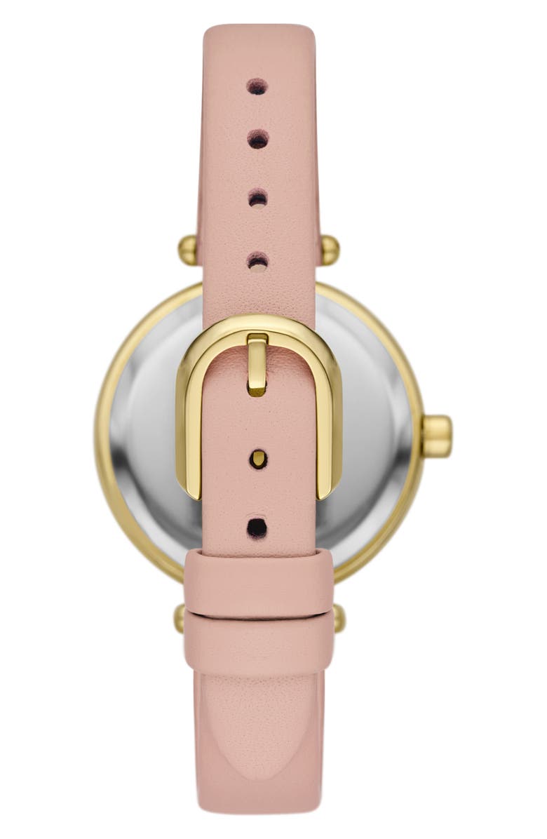 Kate Spade New York gracie leather strap watch, 32mm, Alternate, color, Pink