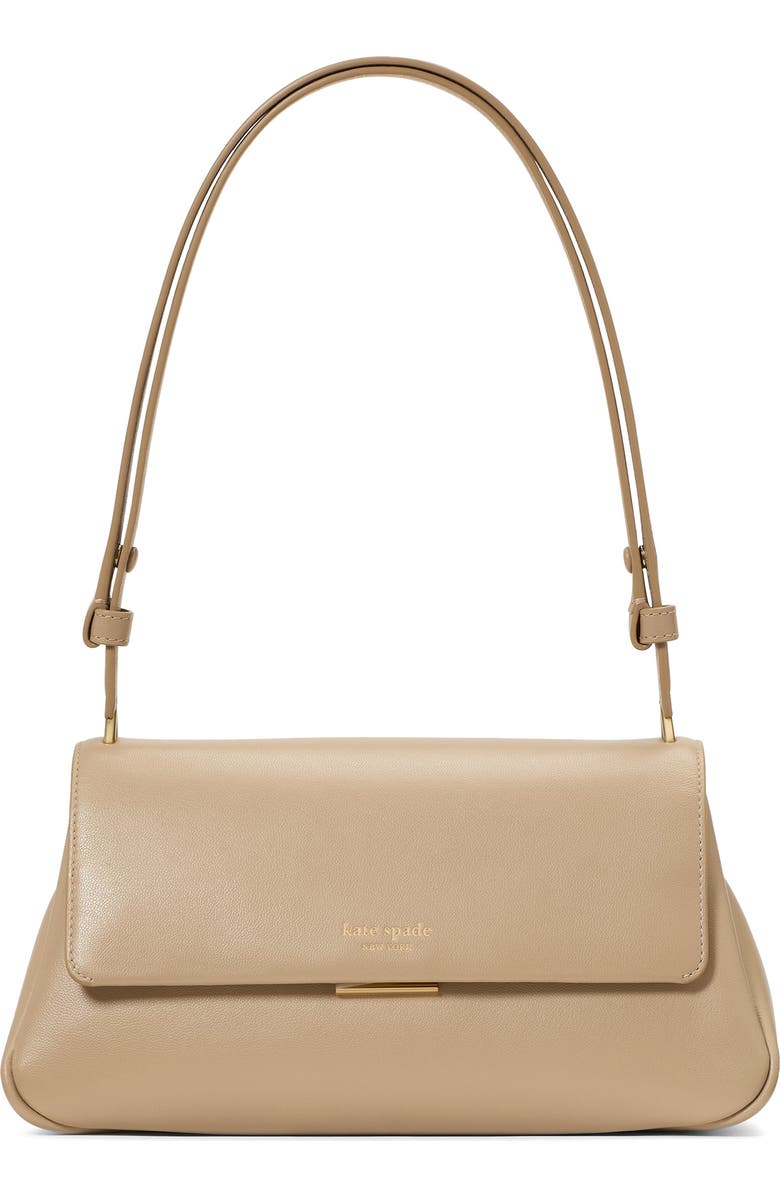 Kate Spade New York grace smooth leather convertible shoulder bag, Main, color, Timeless Taupe