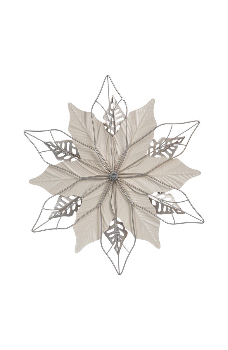 Gallerie II Christmas Poinsettia Wall Hanging Gold Decorative Art Sculpture 18", Alternate, color, 