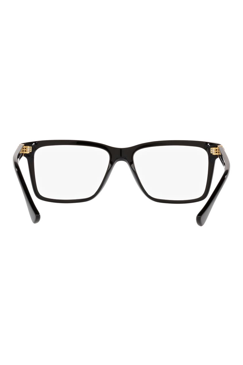 56mm Rectangular Optical Glasses, Alternate, color, BLACK