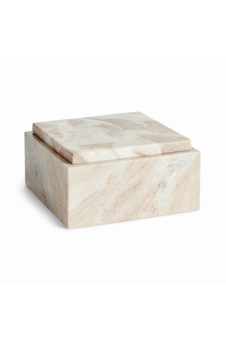 Jaqueline Square Lidded Box, Main, color, Brown
