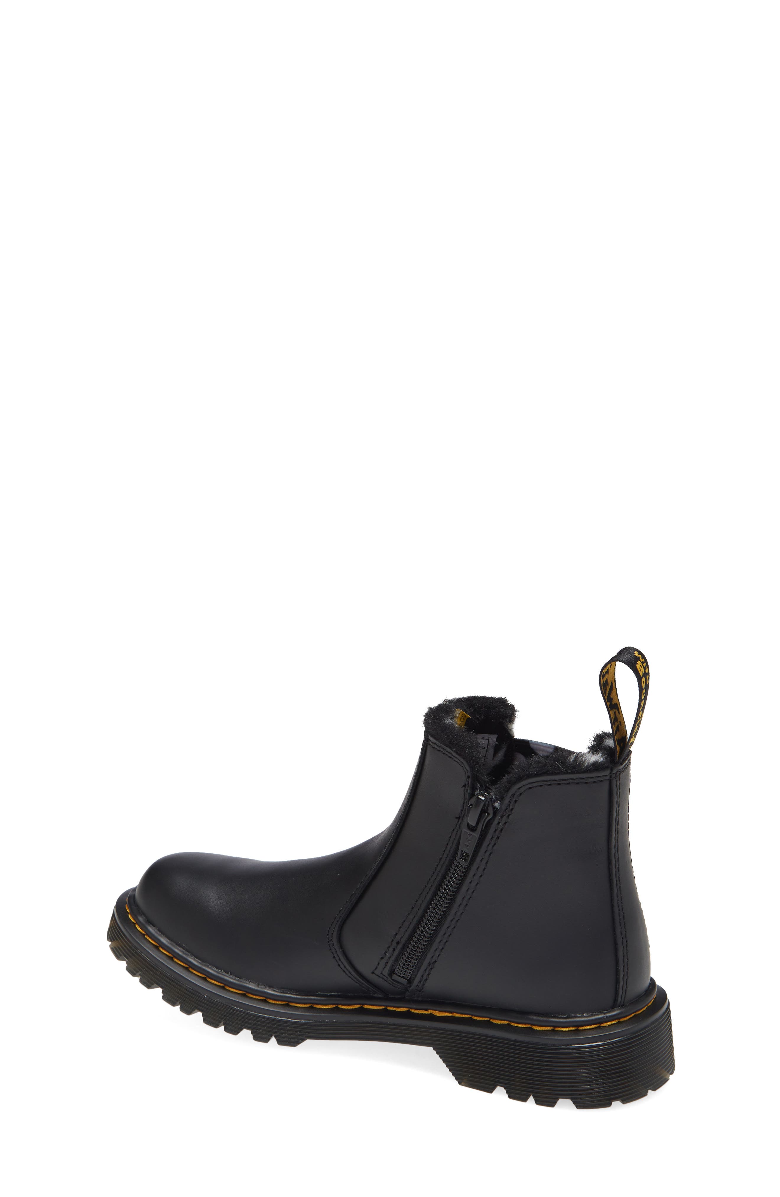 Dr. Martens 2976 Leonore Faux Fur Lined Chelsea Boot, Alternate, color, 
