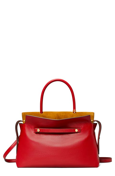 Mercer Textured Leather Satchel