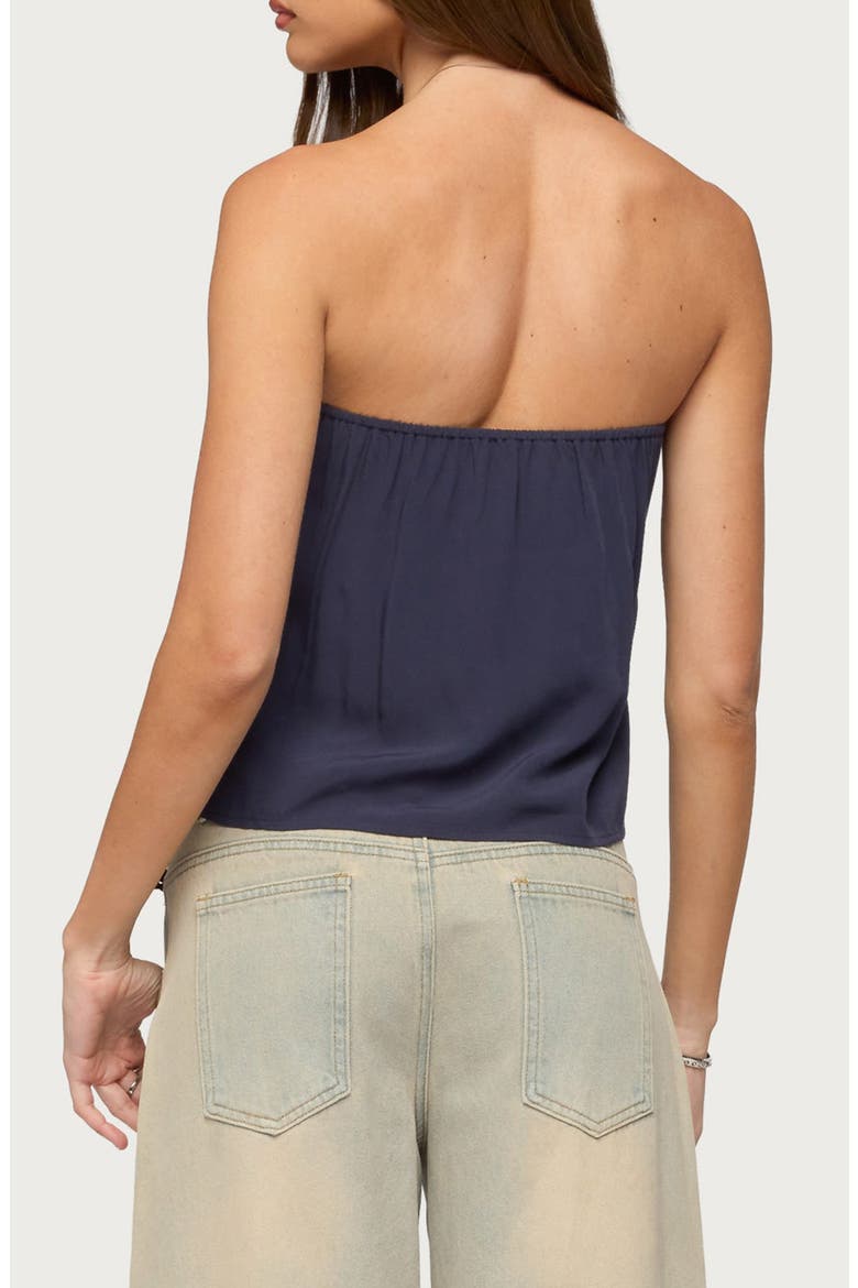 Joycee Strapless Top, Alternate, color, NAVY