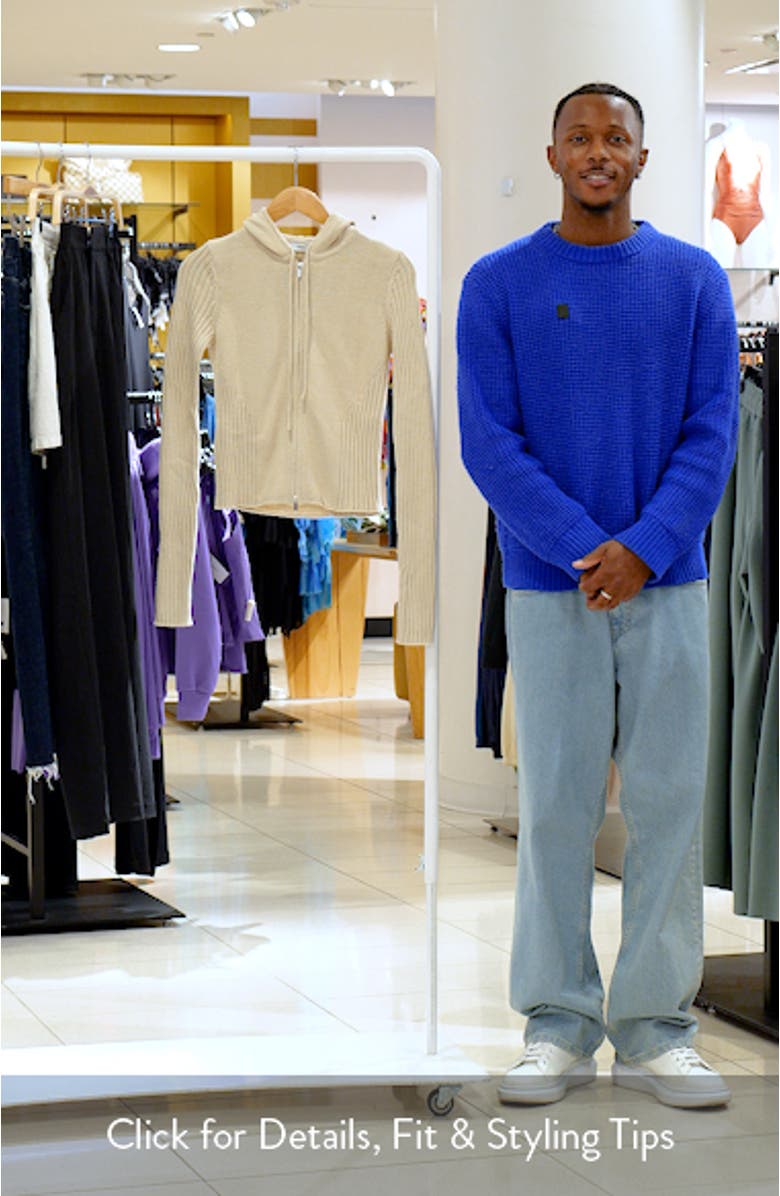 Rib Zip Sweater Hoodie, sales video thumbnail