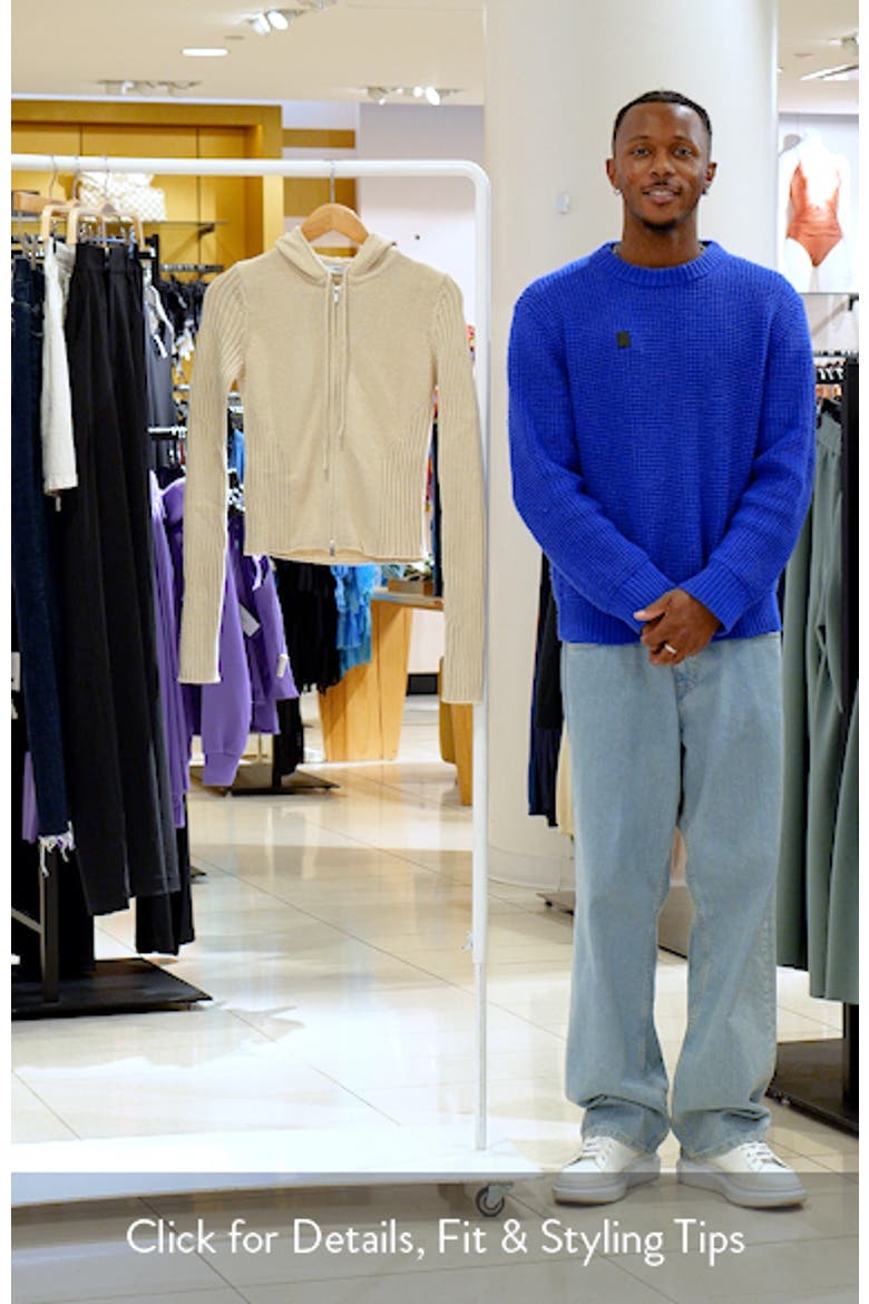 Rib Zip Sweater Hoodie video