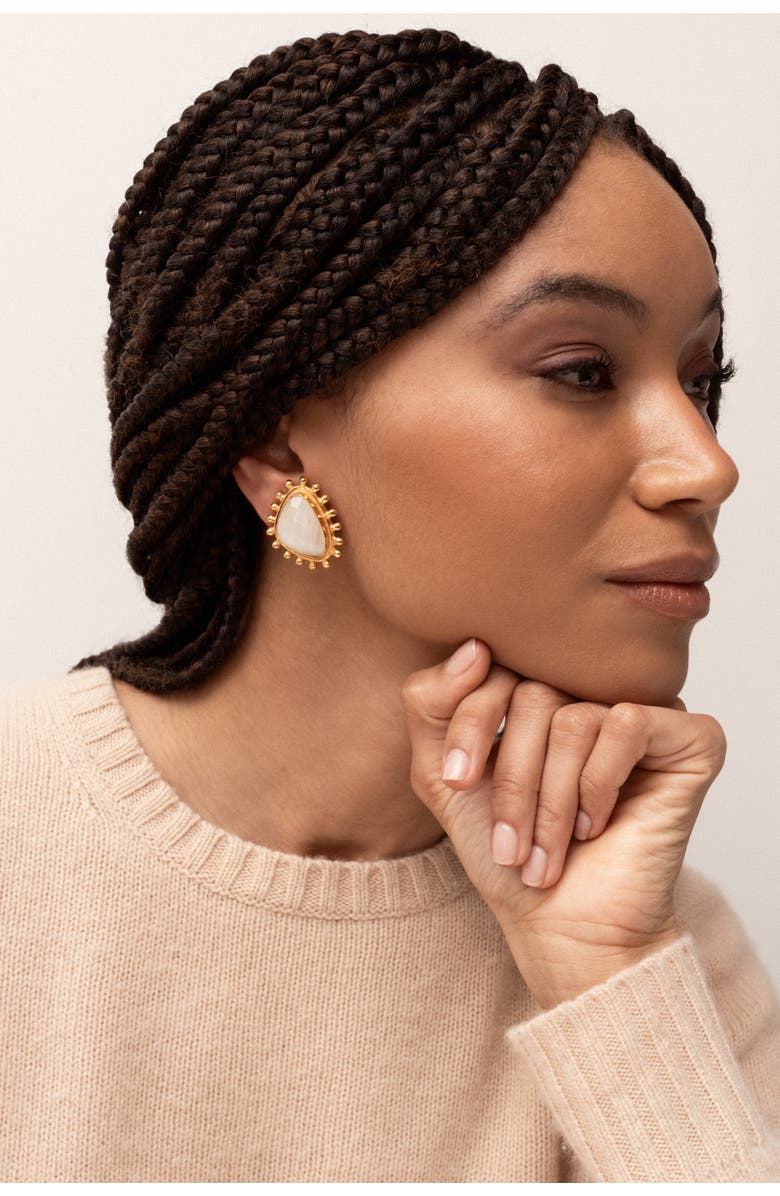 SYLVIA TOLEDANO Dots Earrings, Alternate, color, Moonstone