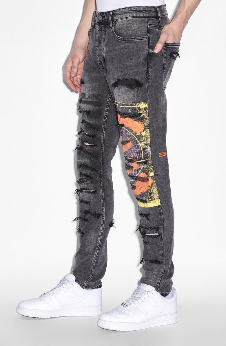 Ksubi Chitch Ripped Skinny Jeans, Alternate, color, 
