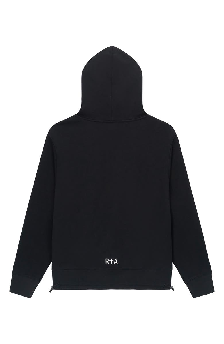 RtA Jordan Black Spike Oversize Graphic Hoodie, Alternate, color, 