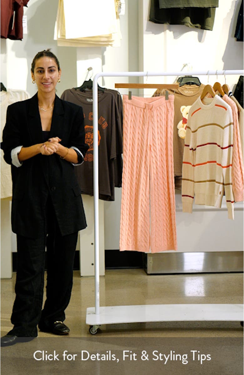 Kids' Cable Stitch Sweater Pants, sales video thumbnail