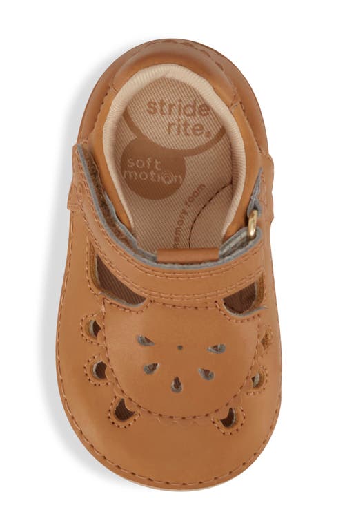 Stride Rite Soft Motion™ Noelle T-strap Shoe In Honey Tan