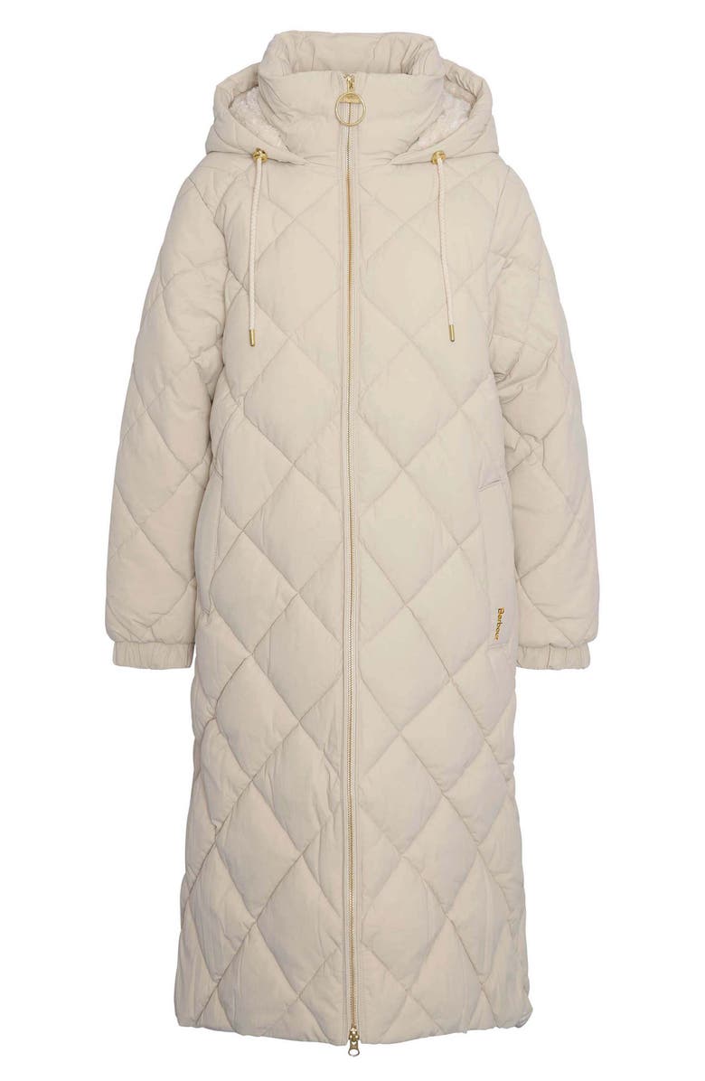 Barbour Kirkton Longline Puffer Coat, Alternate, color, Oatmeal/ Ancient