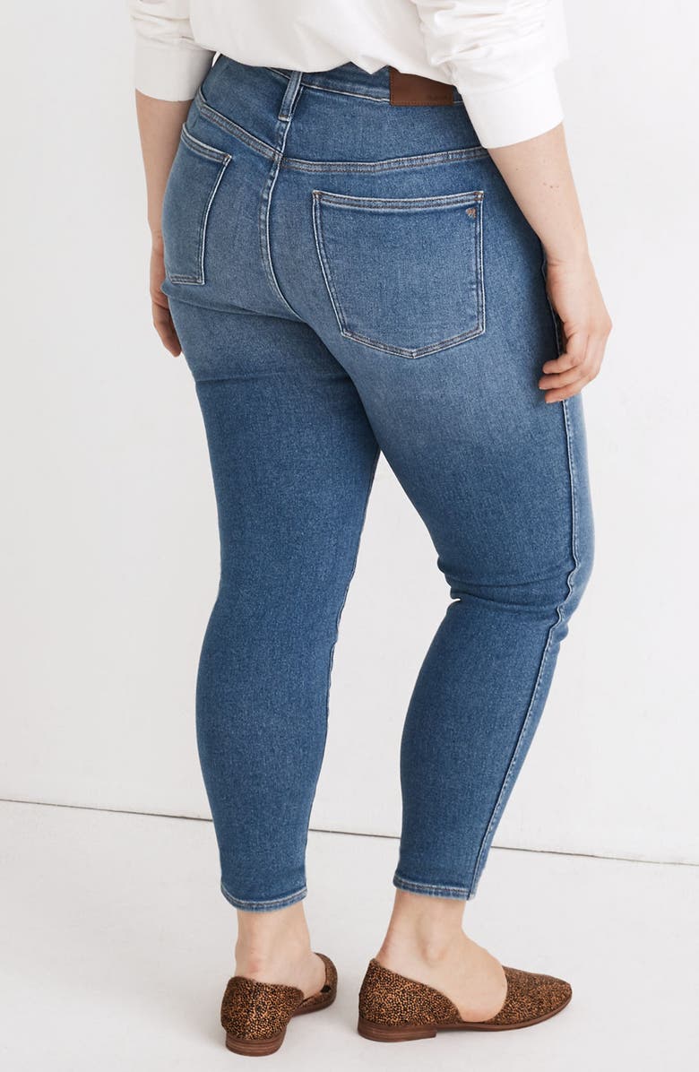 Madewell 10-Inch High Waist Crop Skinny Jeans, Alternate, color, 