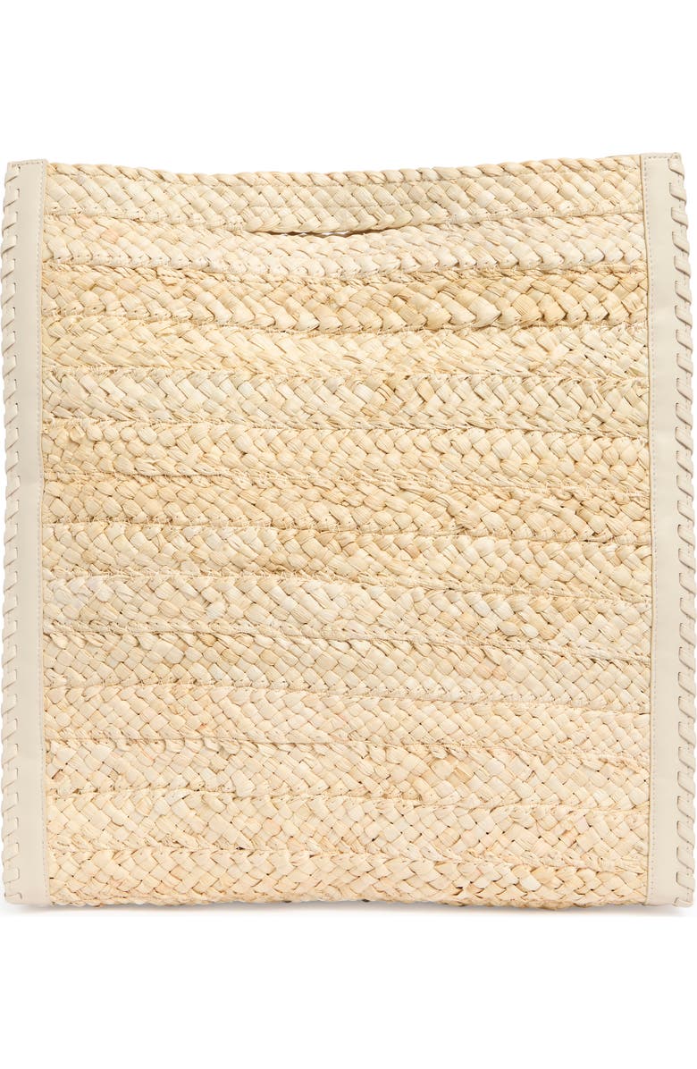 Cult Gaia Remi Woven Raffia Tote Bag, Main, color,