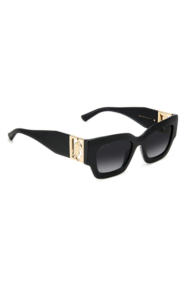 Jimmy Choo Nevas 51mm Rectangle Sunglasses, Alternate, color,