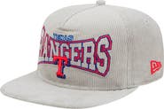 New Era Men's New Era Gray Texas Rangers Corduroy Golfer Snapback Hat