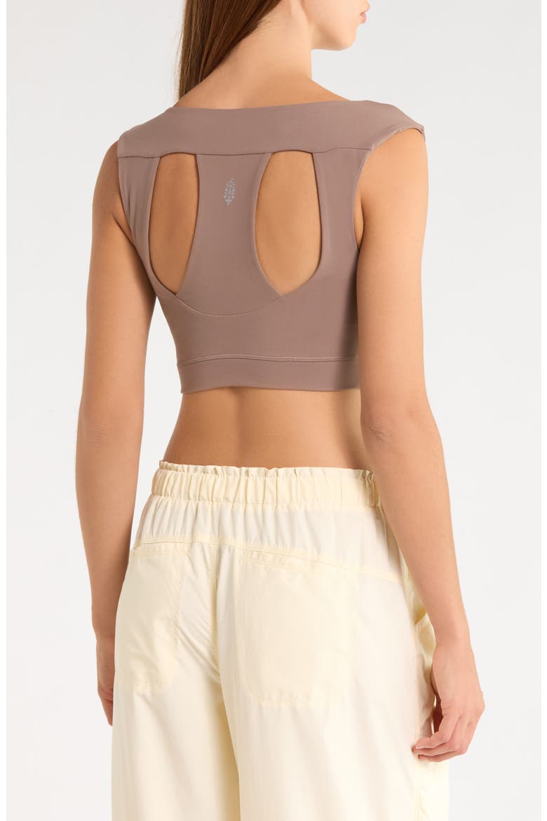 Free People Never Better Cap Sleeve Sports Bra (Women) | Nordstrom