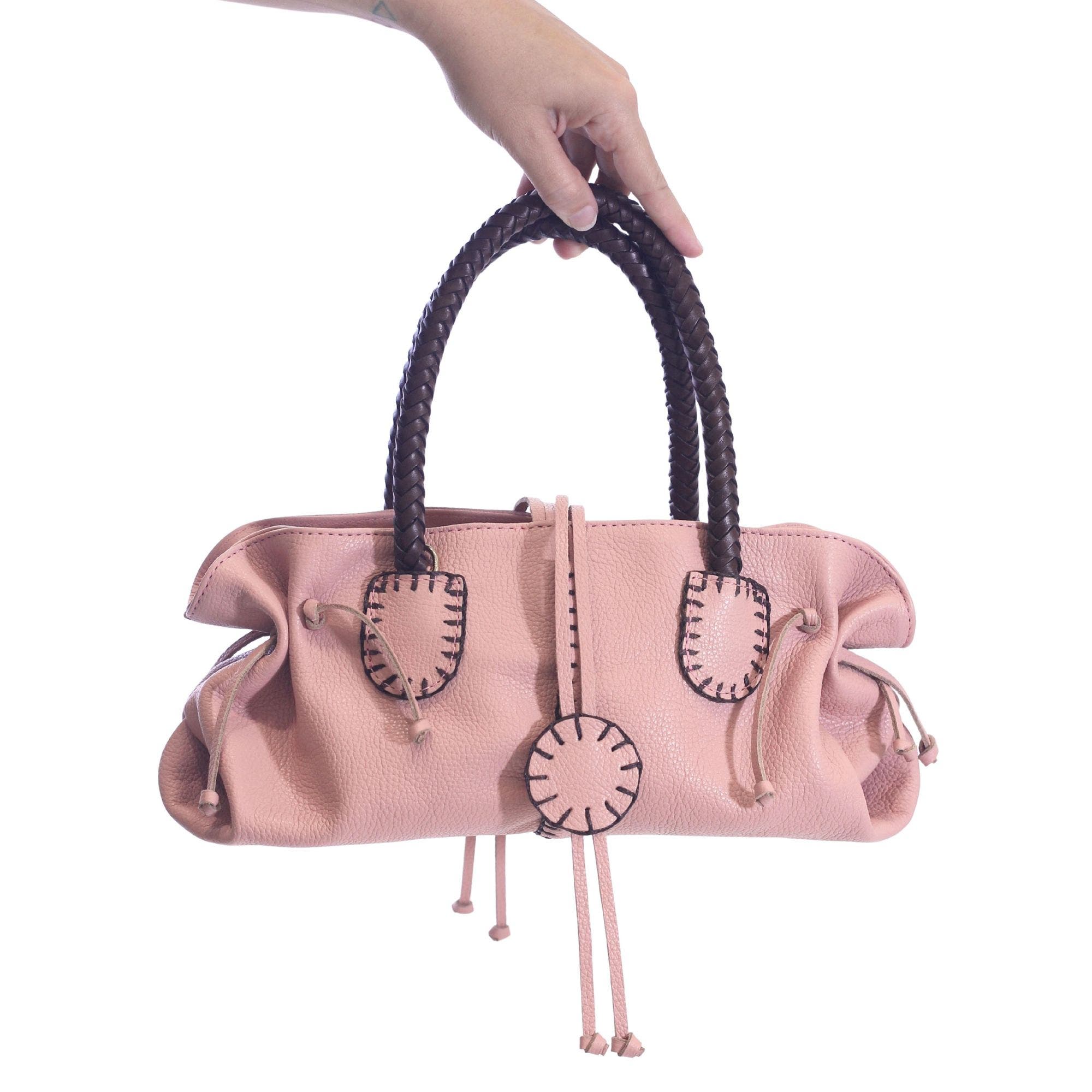 Mini Satchel Leather Bag, Alternate, color, Dusty Rose