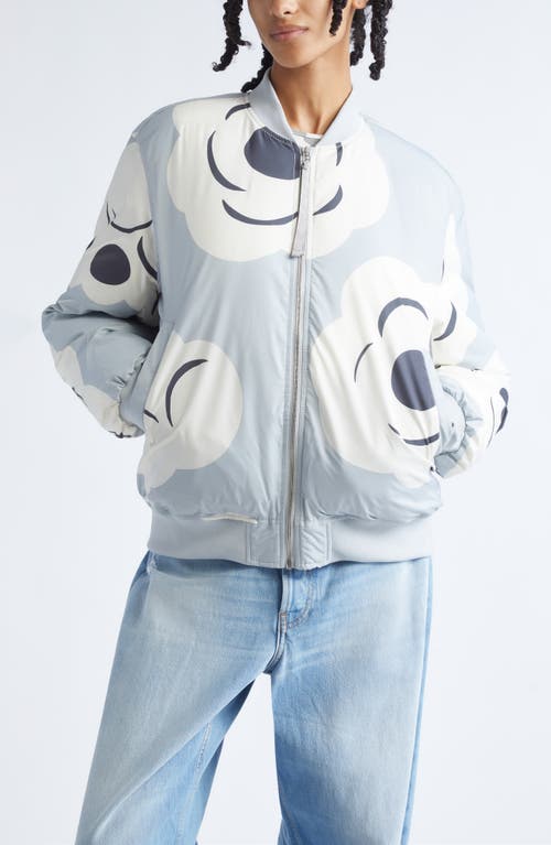Marimekko Blossa Unikko Bomber Jacket in Grey Off White Dark Grey  product