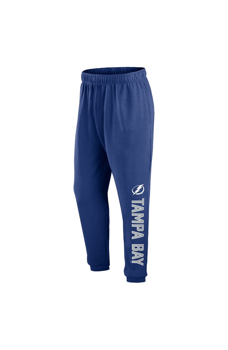 FANATICS Men's Fanatics Branded Blue Tampa Bay Lightning Chop Block Fleece Sweatpants, Alternate, color, Blue