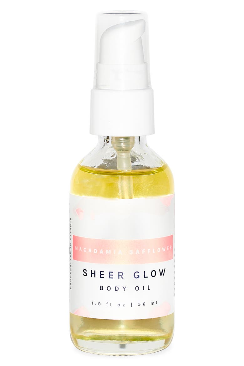 Macadamia Safflower Sheer Glow Body Oil, Alternate, color, NO COLOR