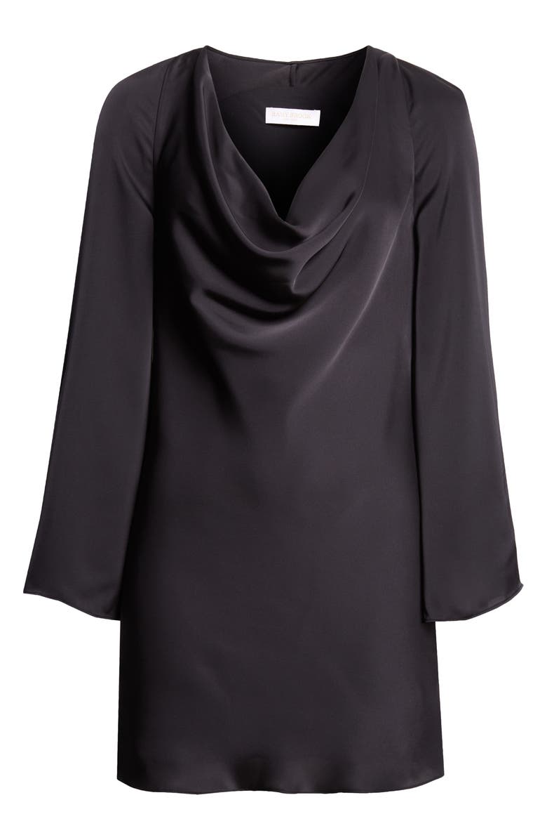 Ramy Brook Florinda Long Sleeve Minidress, Alternate, color, Black